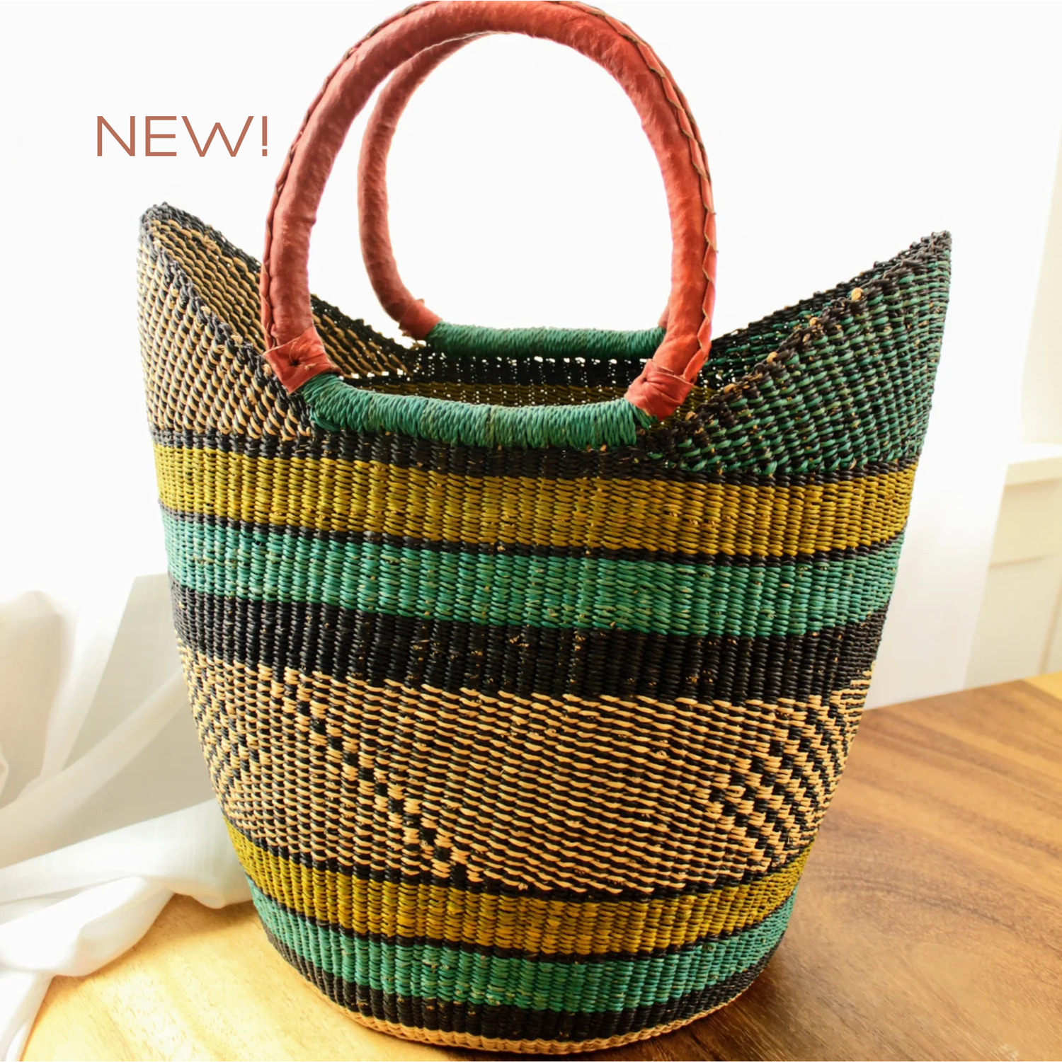 Bolga Shopping Basket