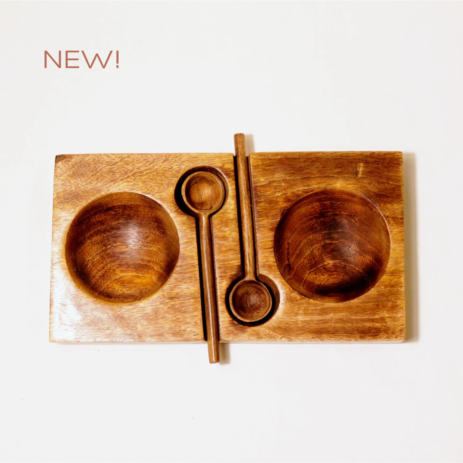 Mango Wood Condiment Dish