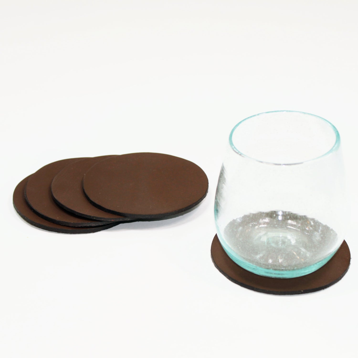 Leather Coasters set of Four