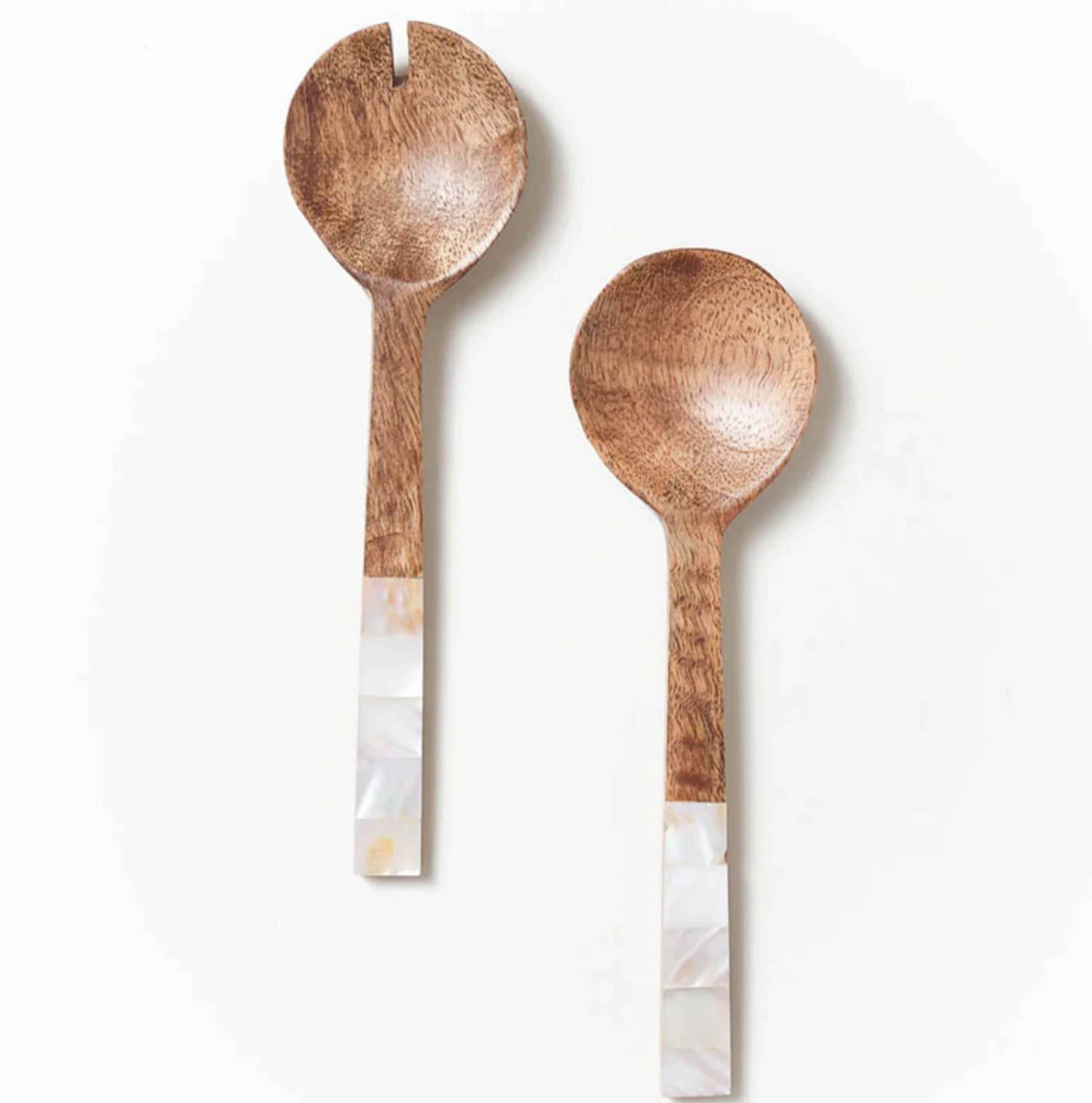 Mango Wood Serving Spoons (Set of 2)